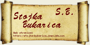 Stojka Bukarica vizit kartica